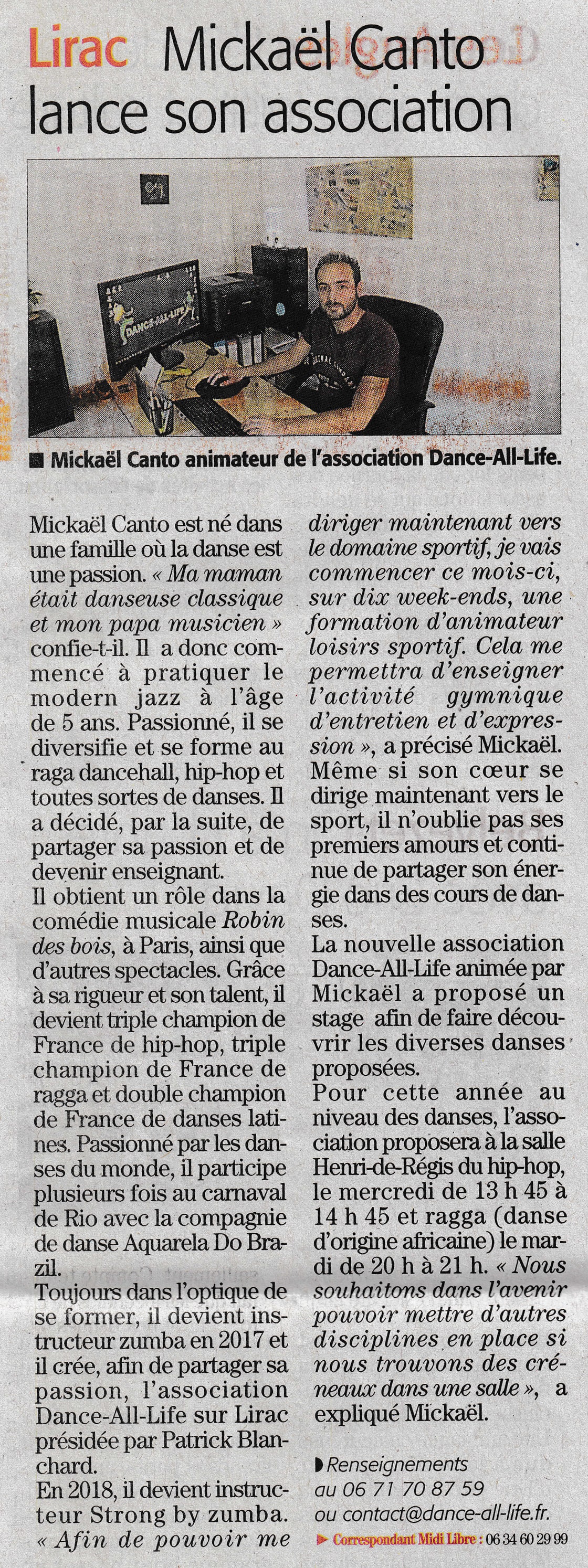 Article Midi Libre